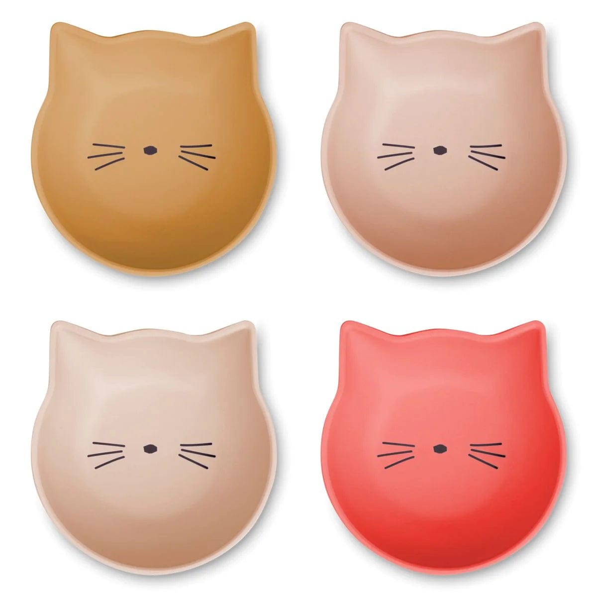 Liewood 4 Pack Bowls Liewood Filiz Snack Bowl 4-Pack (Cat Tuscany Rose Multi Mix)