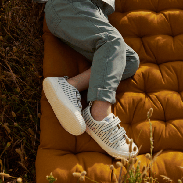 Liewood Beach set Liewood Kim Sneakers (Stripe Garden Green / Creme de la Creme)