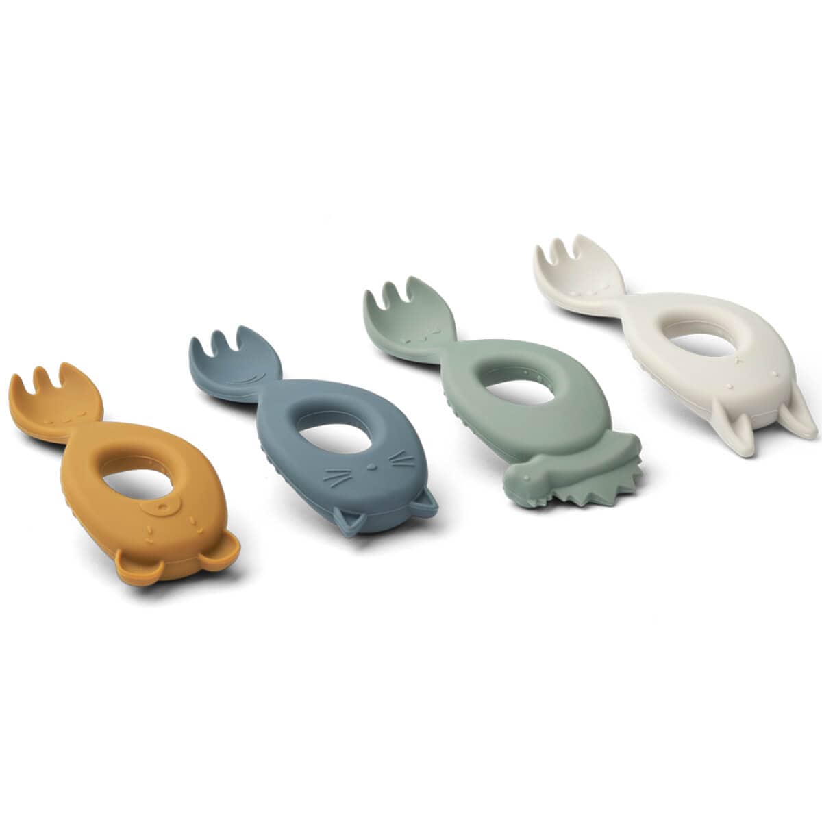 Liewood Forks Liewood Liva Fork 4-pack (Faune Green Multi Mix)