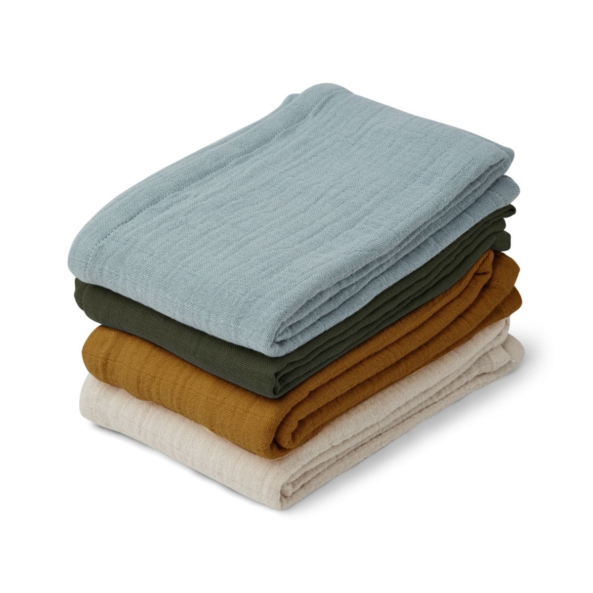 Liewood Muslin Square Leon Muslin Cloth 4-pack (Blue)
