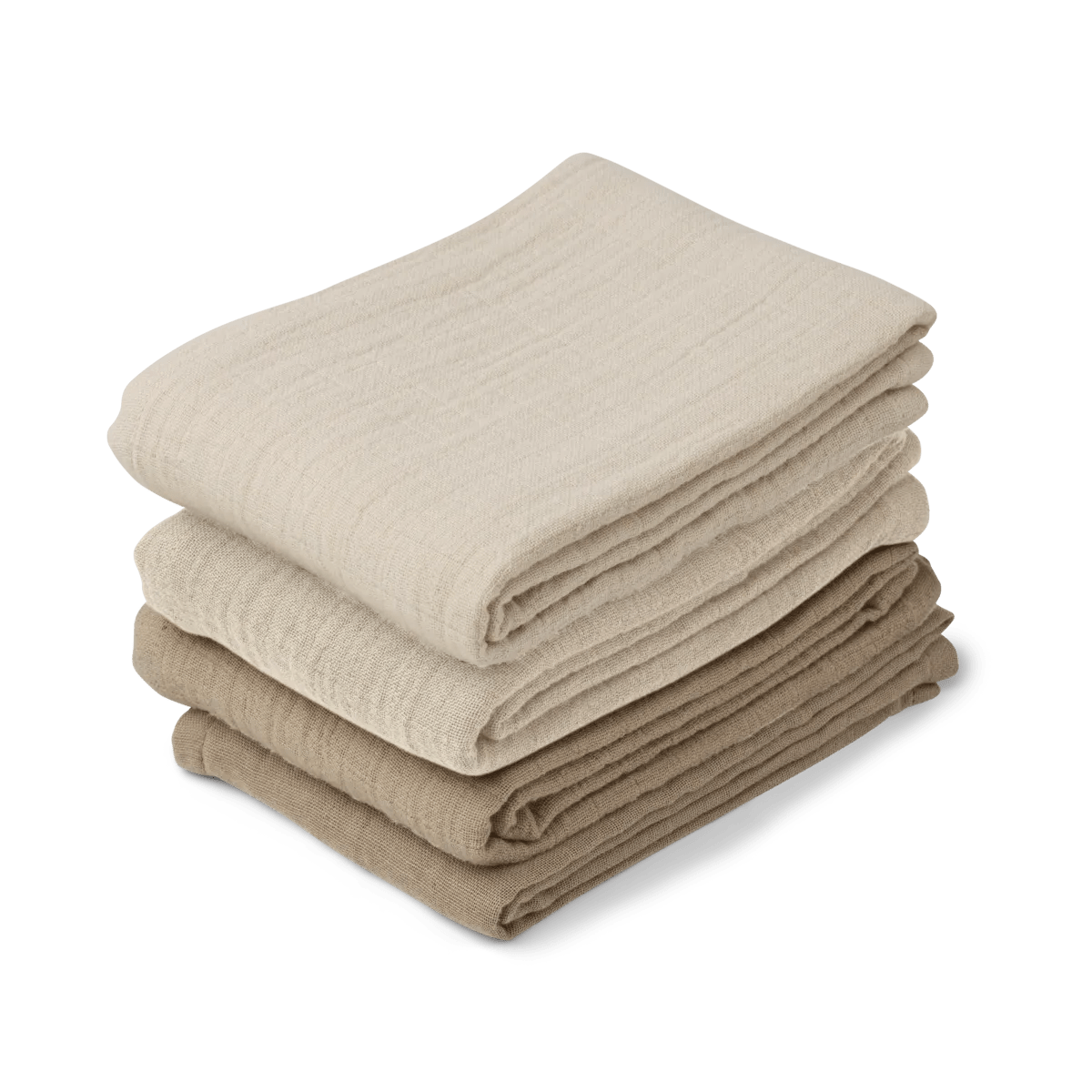 Liewood Muslin Square Leon Muslin Cloth 4-pack (Natural)