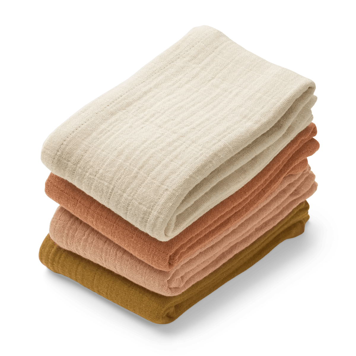 Liewood Muslin Square Leon Muslin Cloth 4-pack (Rose)