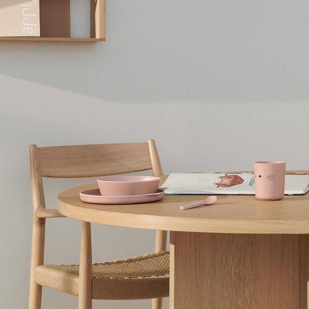 Liewood Silicone set Liewood Brody Junior Set (Cat Rose Blush)
