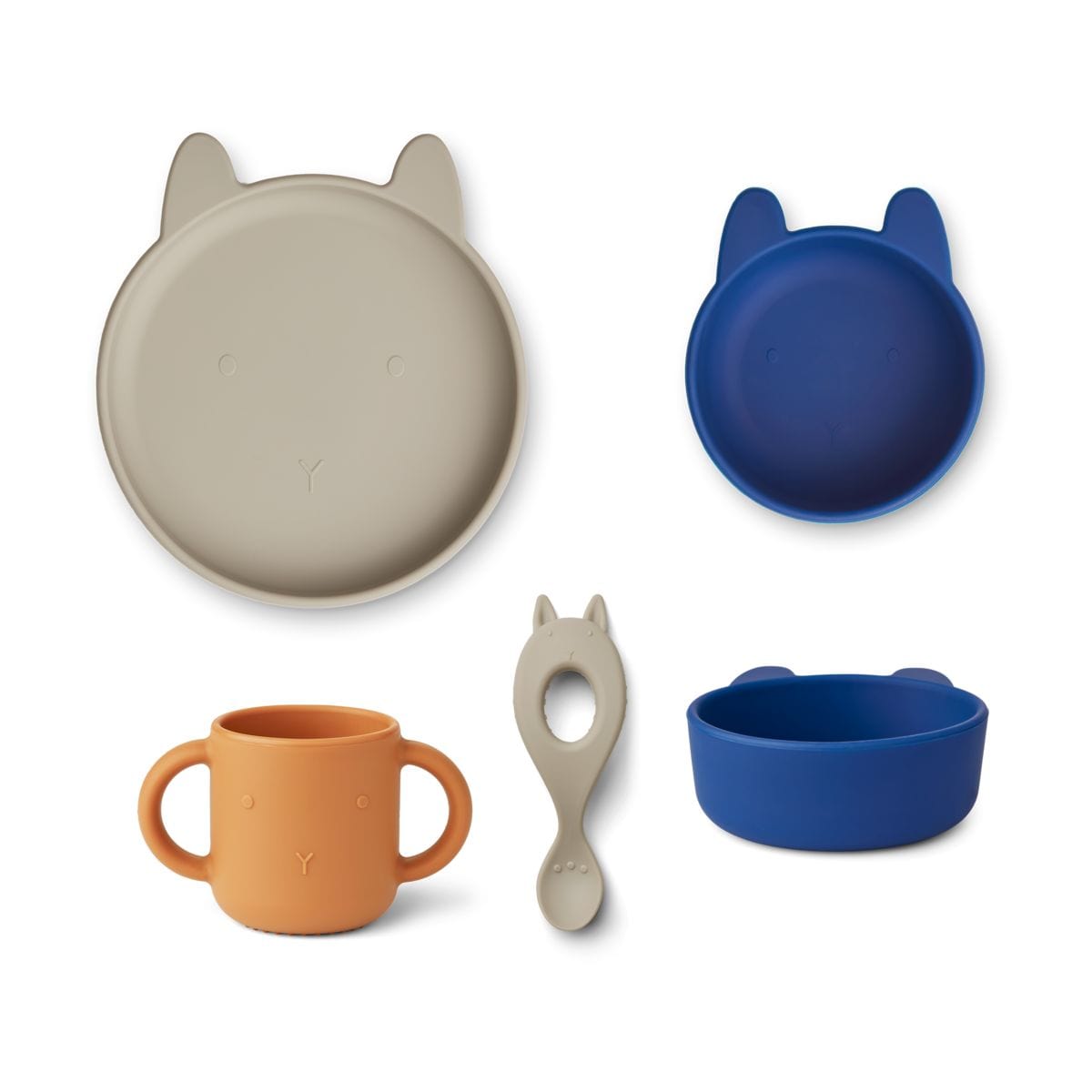 Liewood Silicone set Liewood Vivi Silicone Set (Rabbit / Mist Multi Mix)