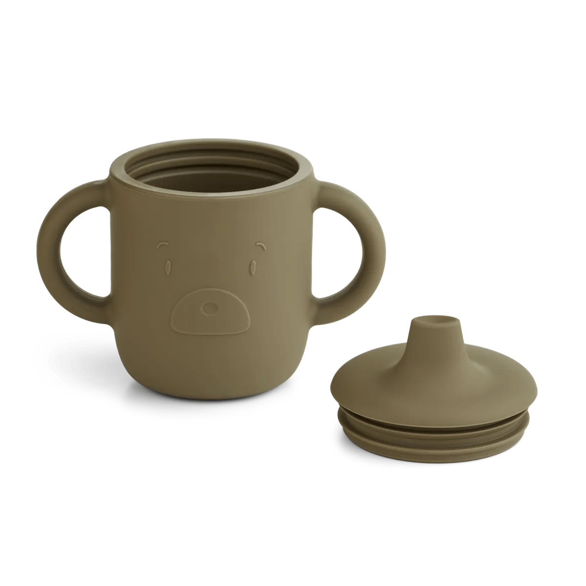 Liewood Sippy Cup Neil Mr Bear Sippy Cup (Khaki)