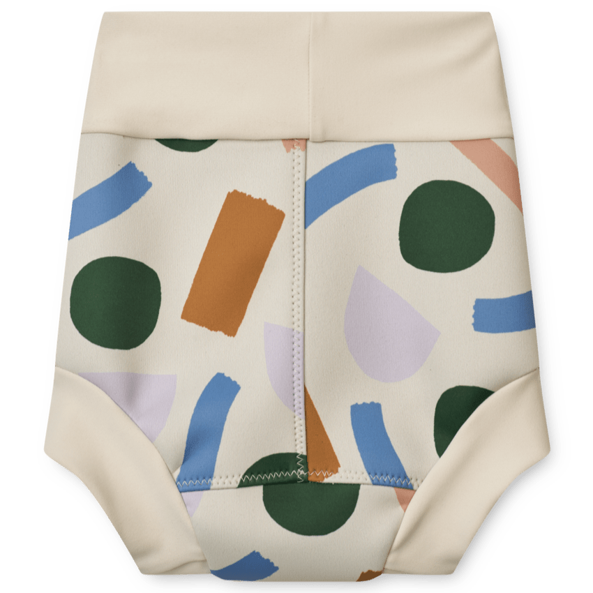 Liewood Swim Nappy Valentin Baby Swim Nappy Pants (Paint Stroke / Sandy)