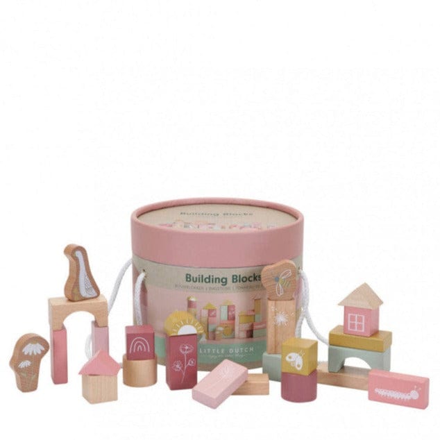 Little Dutch Blocks Little Dutch Wooden Building Blocks (Pink)