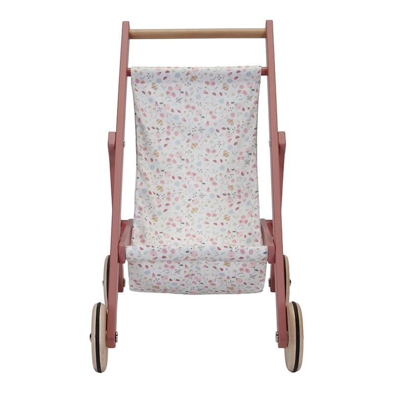 Little Dutch Doll stroller Wooden Doll Stroller (Flowers & Butterflies)