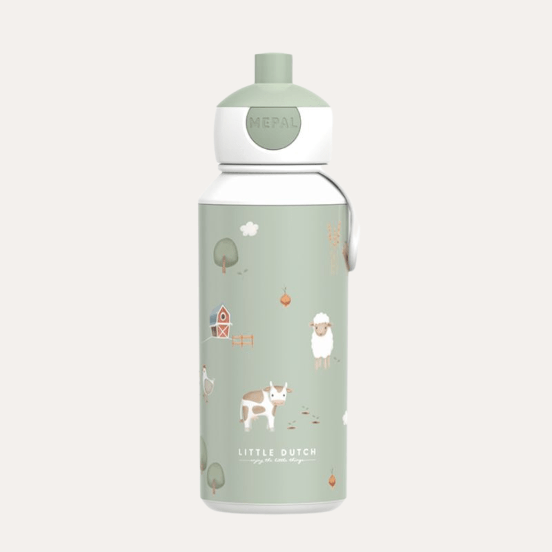 Little Dutch Drink Bottle Little Dutch x Mepal Pop-Up Drink Bottle (400ml) - Little Farm