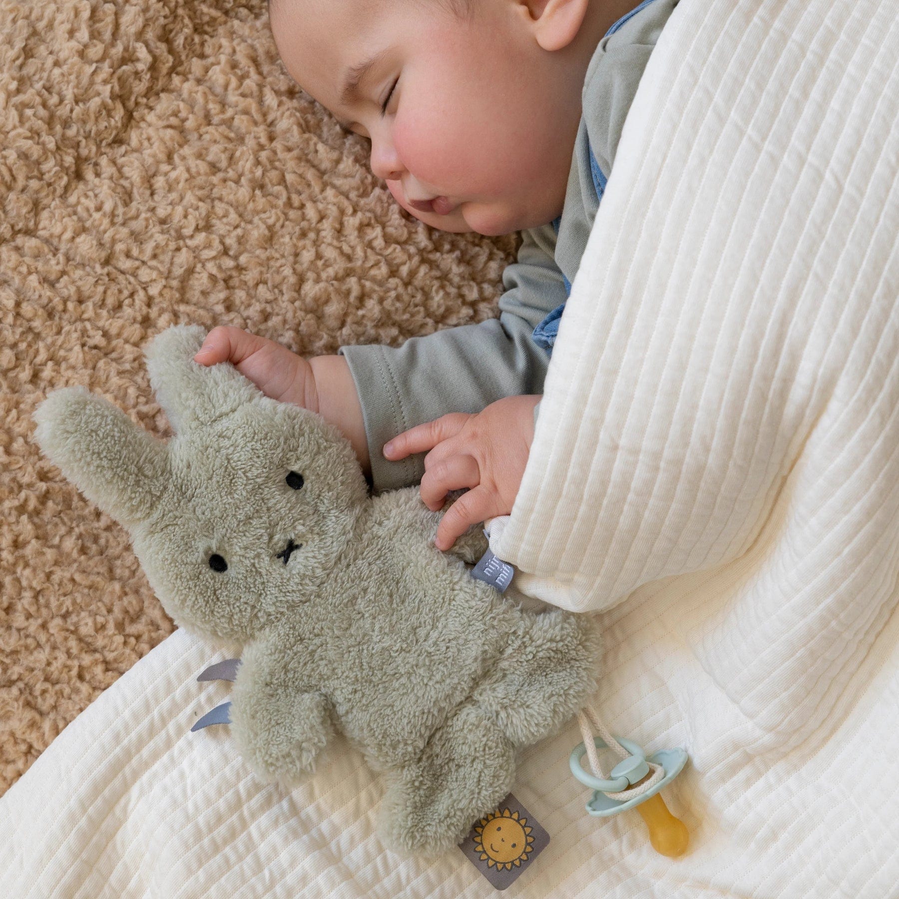 Little Dutch Dummy Cloth Little Dutch Miffy Dummy Cloth - Fluffy Green