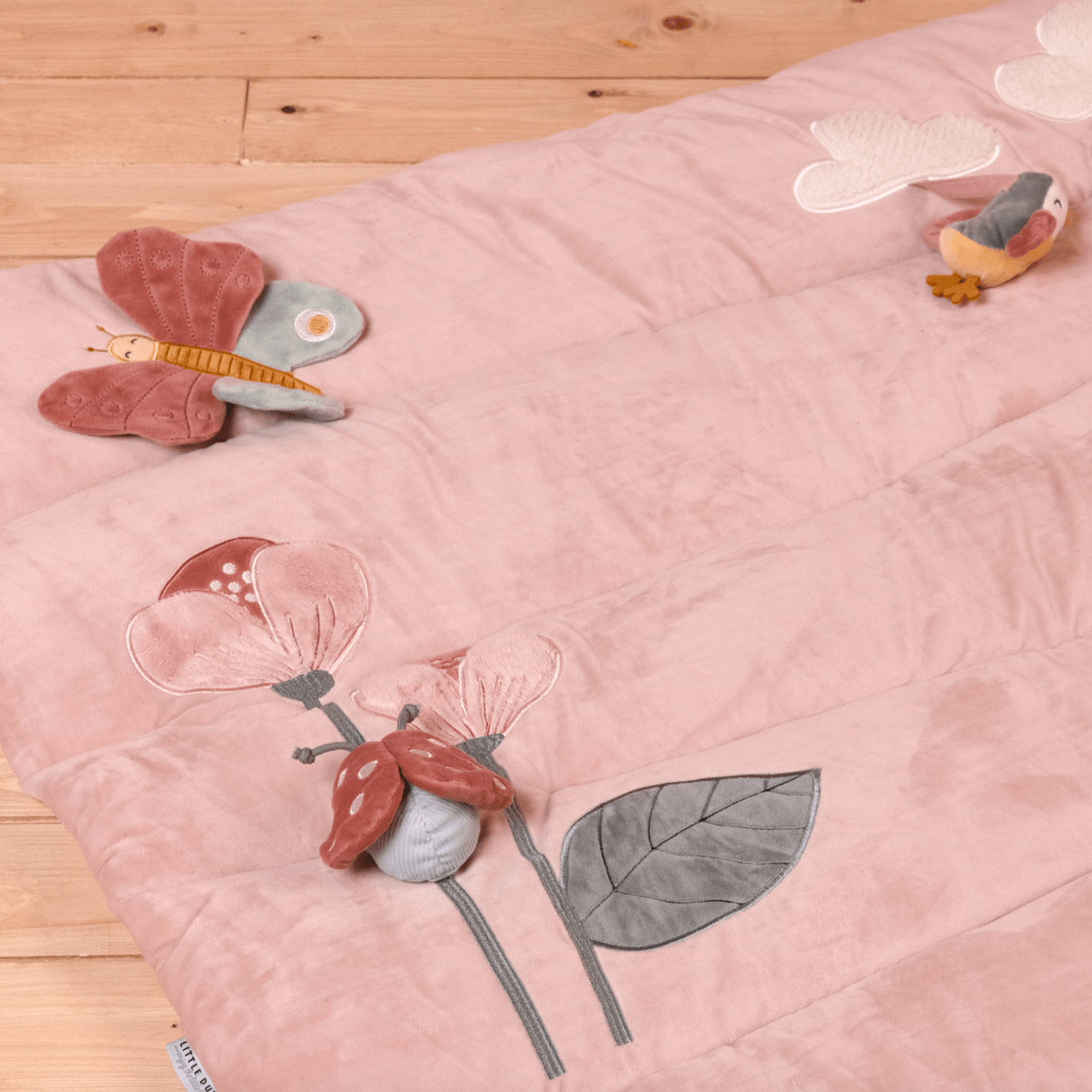 Little Dutch Playpen Mat Baby Activity Playpen Mat (Flowers & Butterflies)