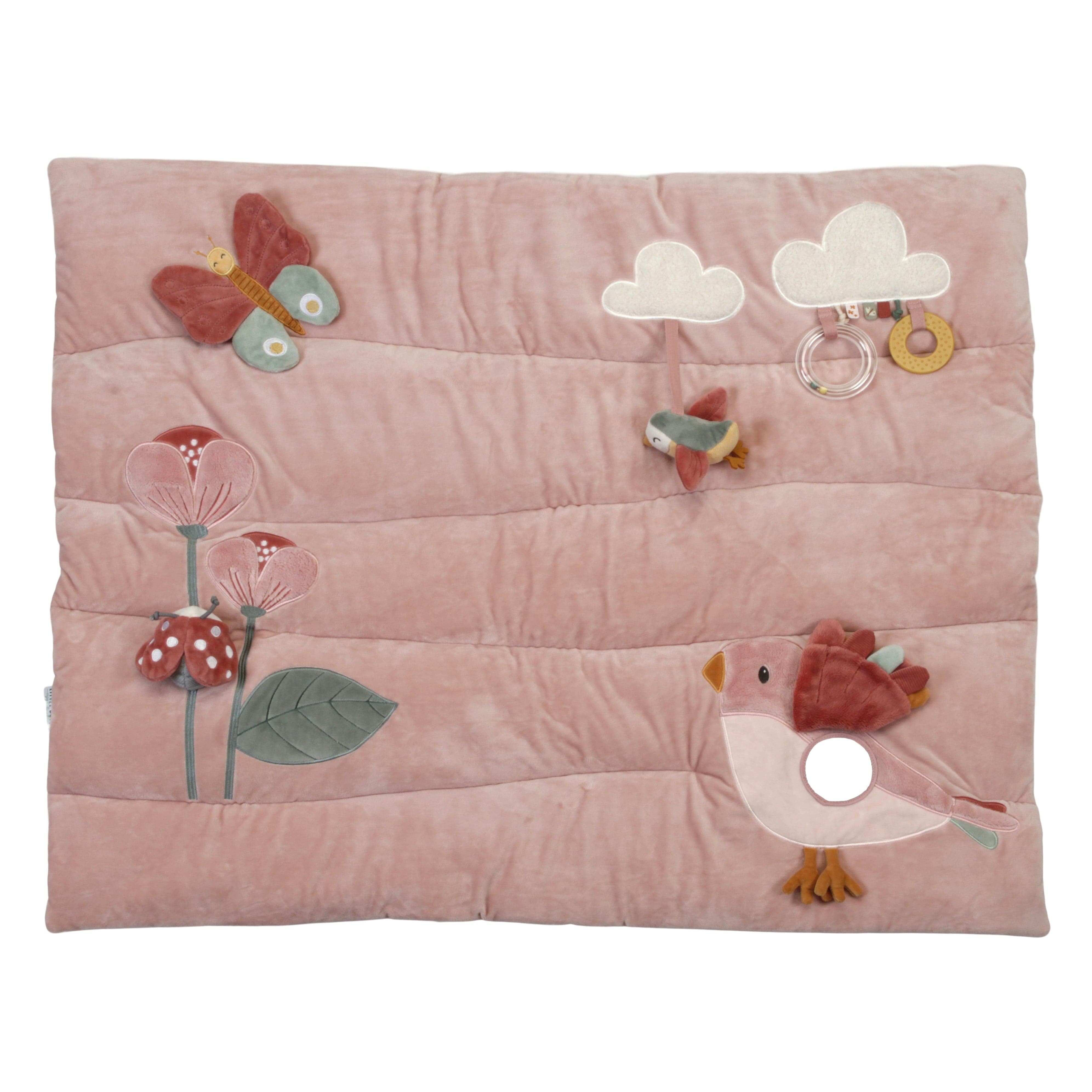 Little Dutch Playpen Mat Baby Activity Playpen Mat (Flowers & Butterflies)