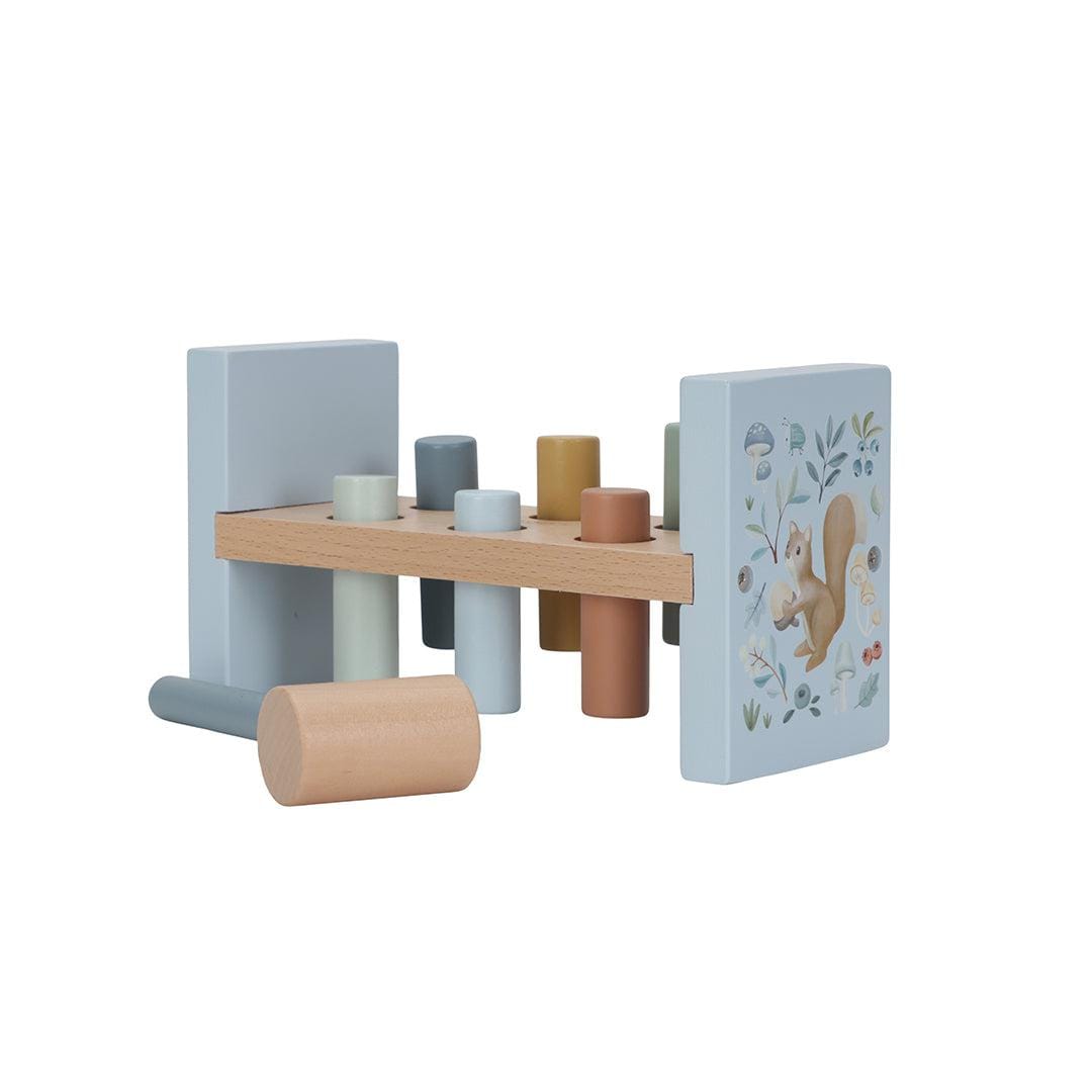 Little Dutch Pounding Bench Little Dutch Wooden Pounding Bench (Forest Friends)