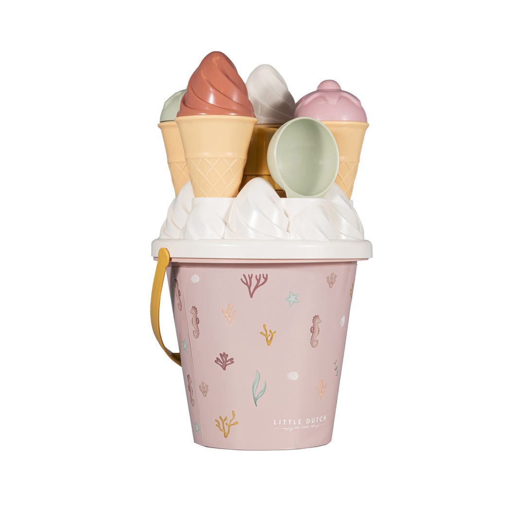 Little Dutch Sand Play Set Little Dutch Ice Cream Bucket & Spade Set - Pink