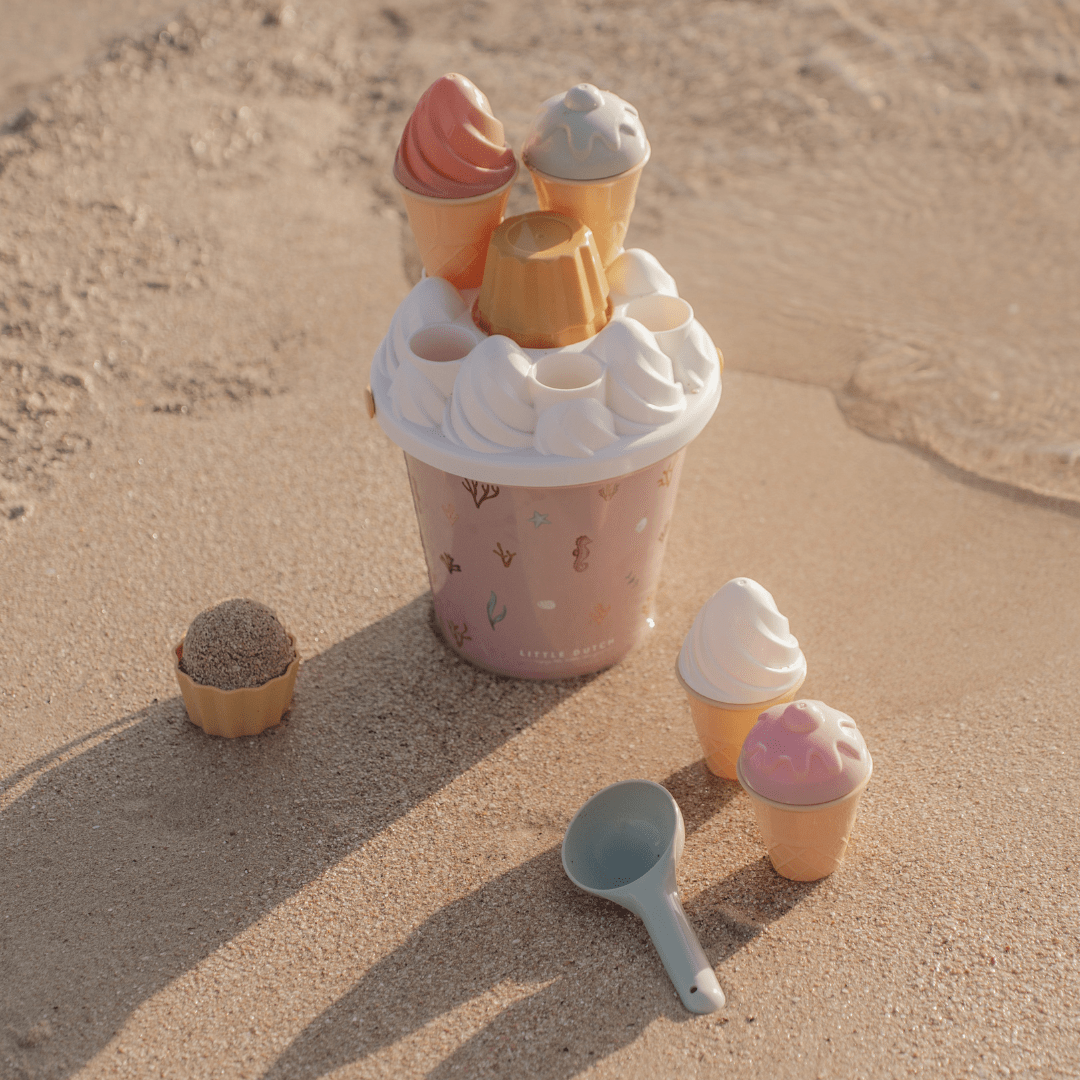 Little Dutch Sand Play Set Little Dutch Ice Cream Bucket & Spade Set - Pink
