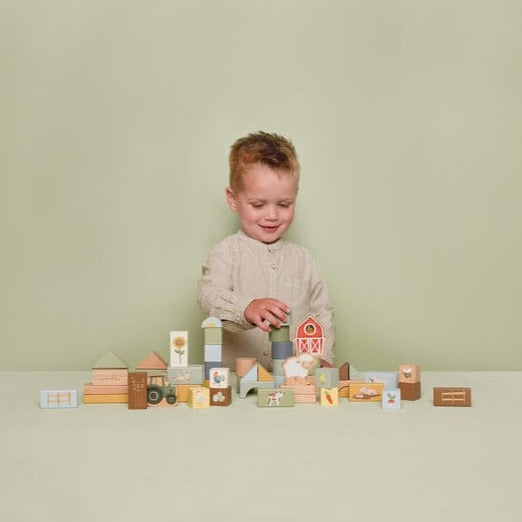 Little Dutch Shape Sorter Little Dutch Wooden Building Blocks (Little Farm)