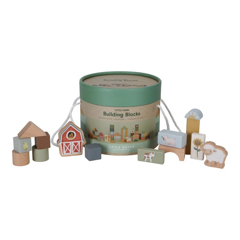 Little Dutch Shape Sorter Little Dutch Wooden Building Blocks (Little Farm)