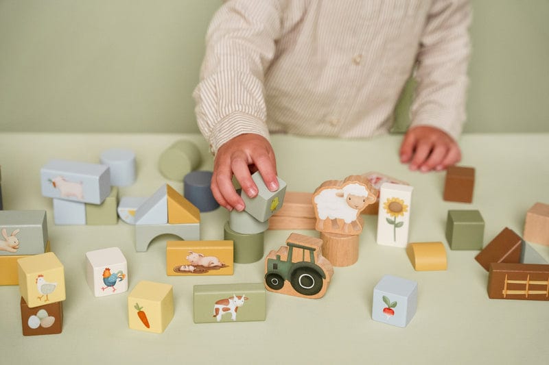 Little Dutch Shape Sorter Little Dutch Wooden Building Blocks (Little Farm)