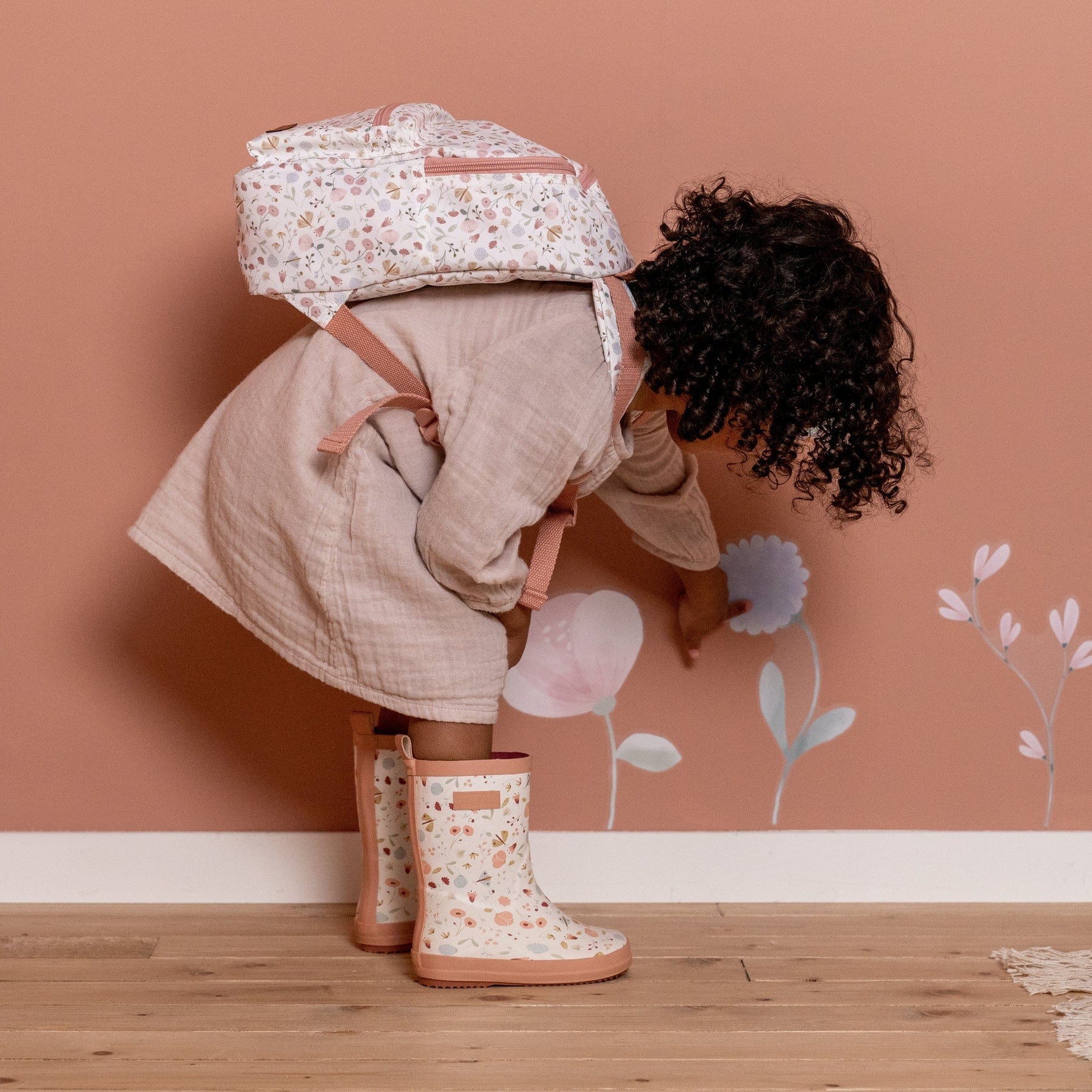 Little Dutch Sunsuit Little Dutch Wellies Rainboots (Flowers & Butterflies)