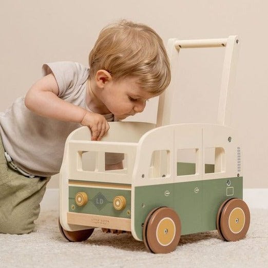 Little Dutch Walker Little Dutch Wooden Walker Wagon (Mint Green)