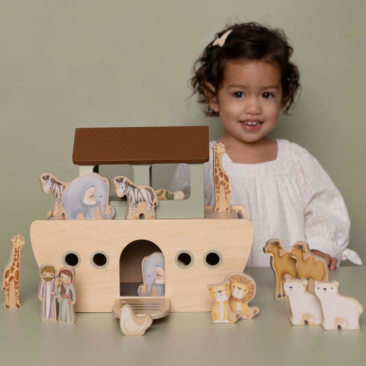 Little Dutch Wooden toy Little Dutch Wooden Noah's Ark Playset