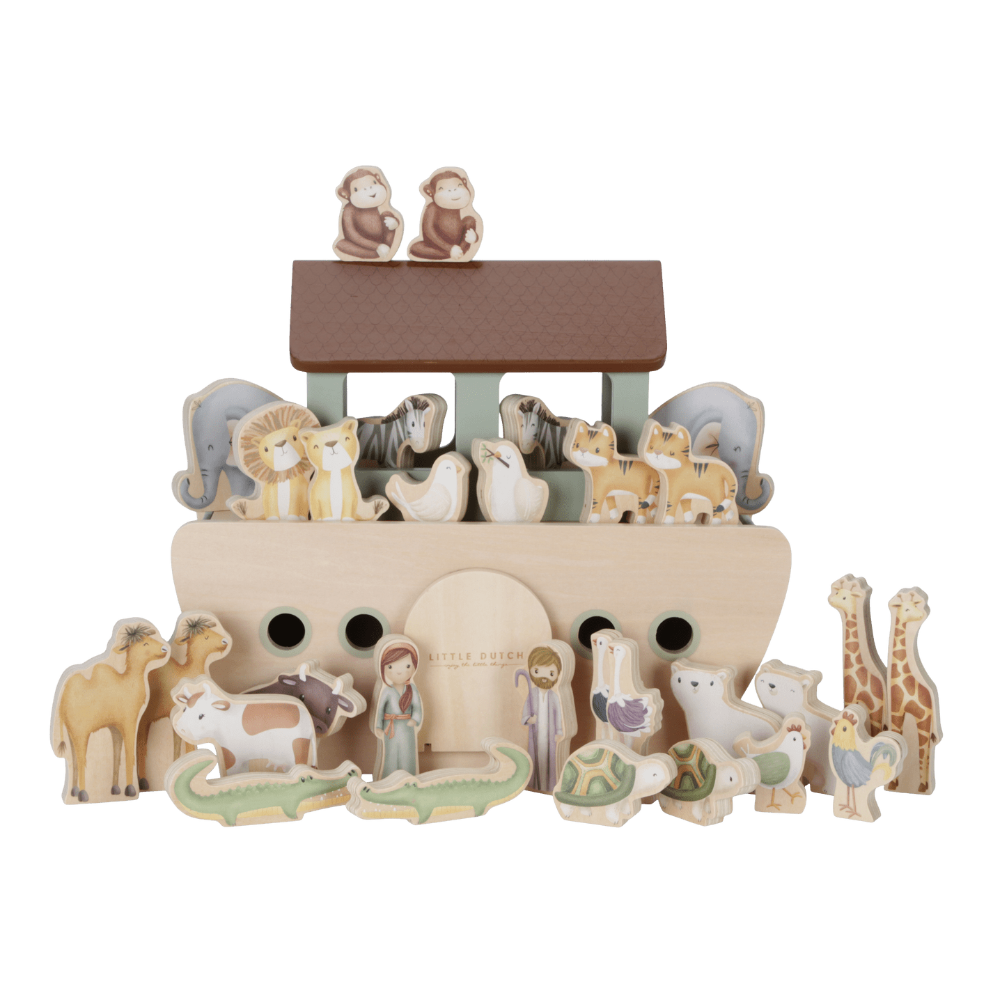 Little Dutch Wooden toy Little Dutch Wooden Noah's Ark Playset