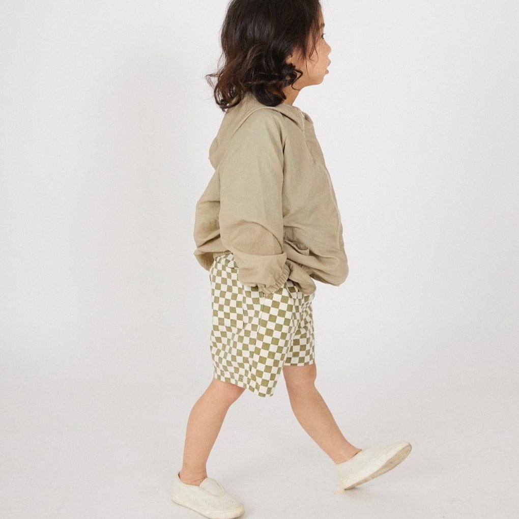 Mui Mui Shorts Unisex Green Checked Shorts