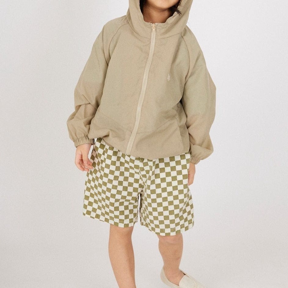 Mui Mui Shorts Unisex Green Checked Shorts