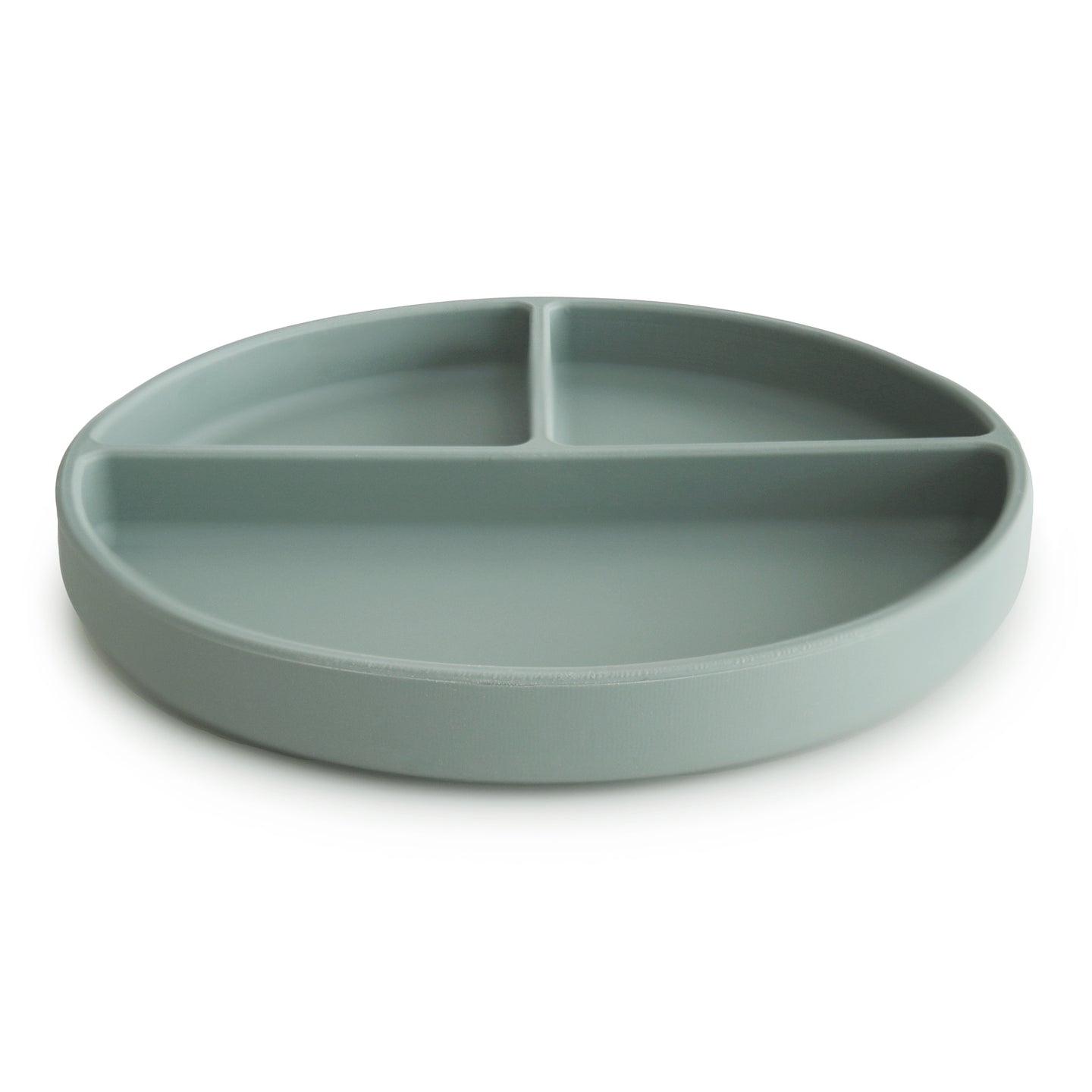 Mushie Sensory Toys Mushie Silicone Suction Plate (Cambridge Blue)