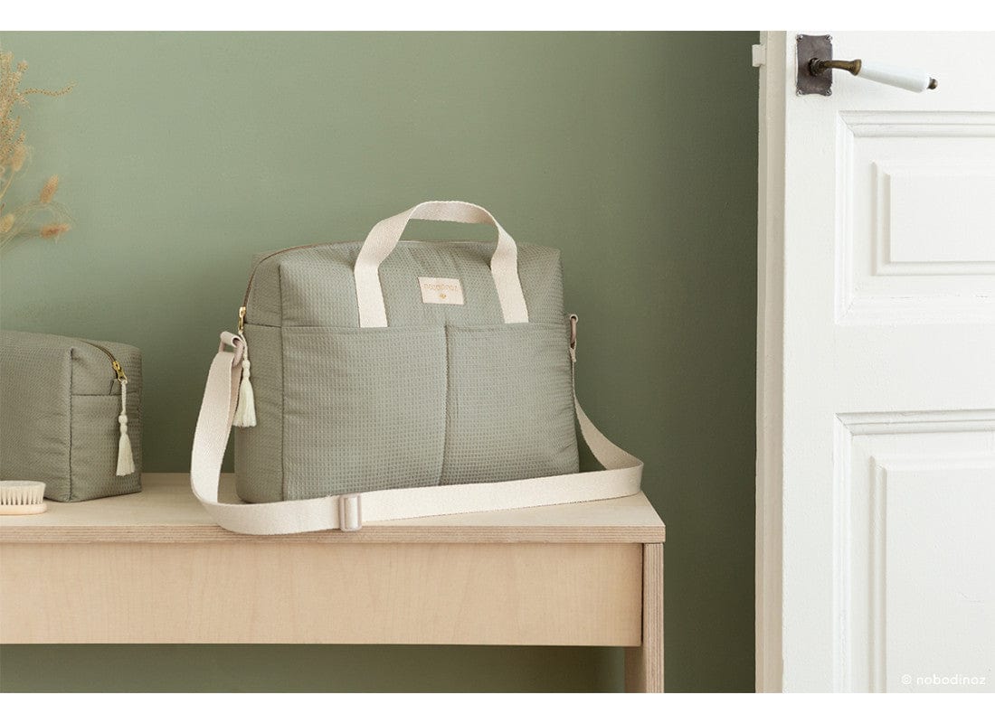 Nobodinoz Changing Bag Gala Waterproof Changing Bag (Laurel Green)