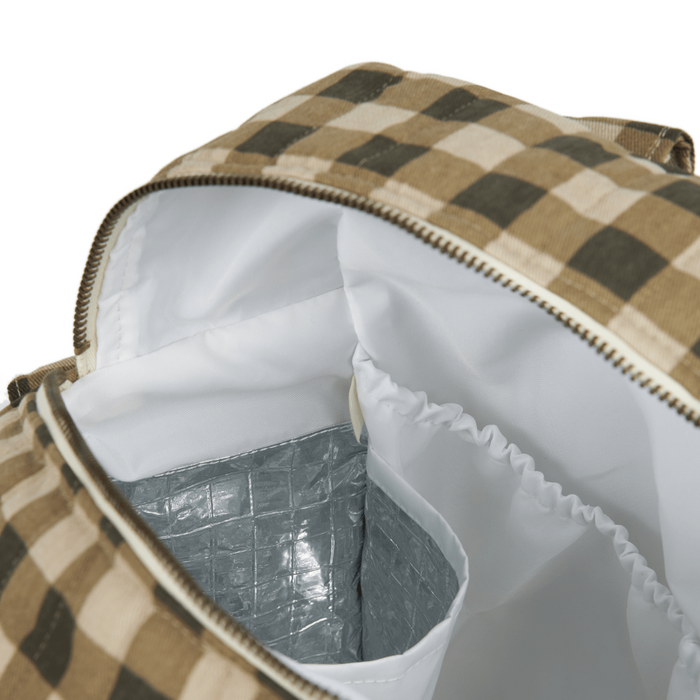 Nobodinoz Changing Bag Hyde Park Waterproof Changing Bag (Green Check)