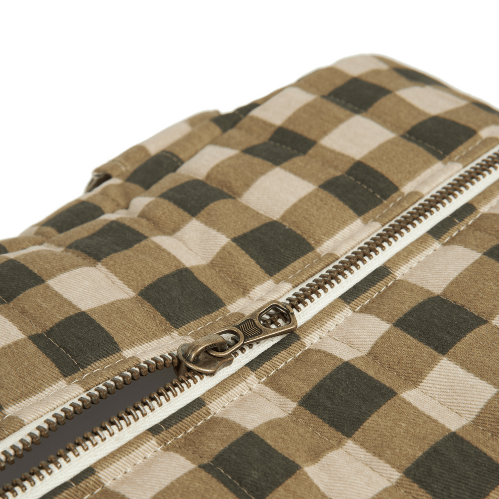Nobodinoz Changing Bag Hyde Park Waterproof Changing Bag (Green Check)