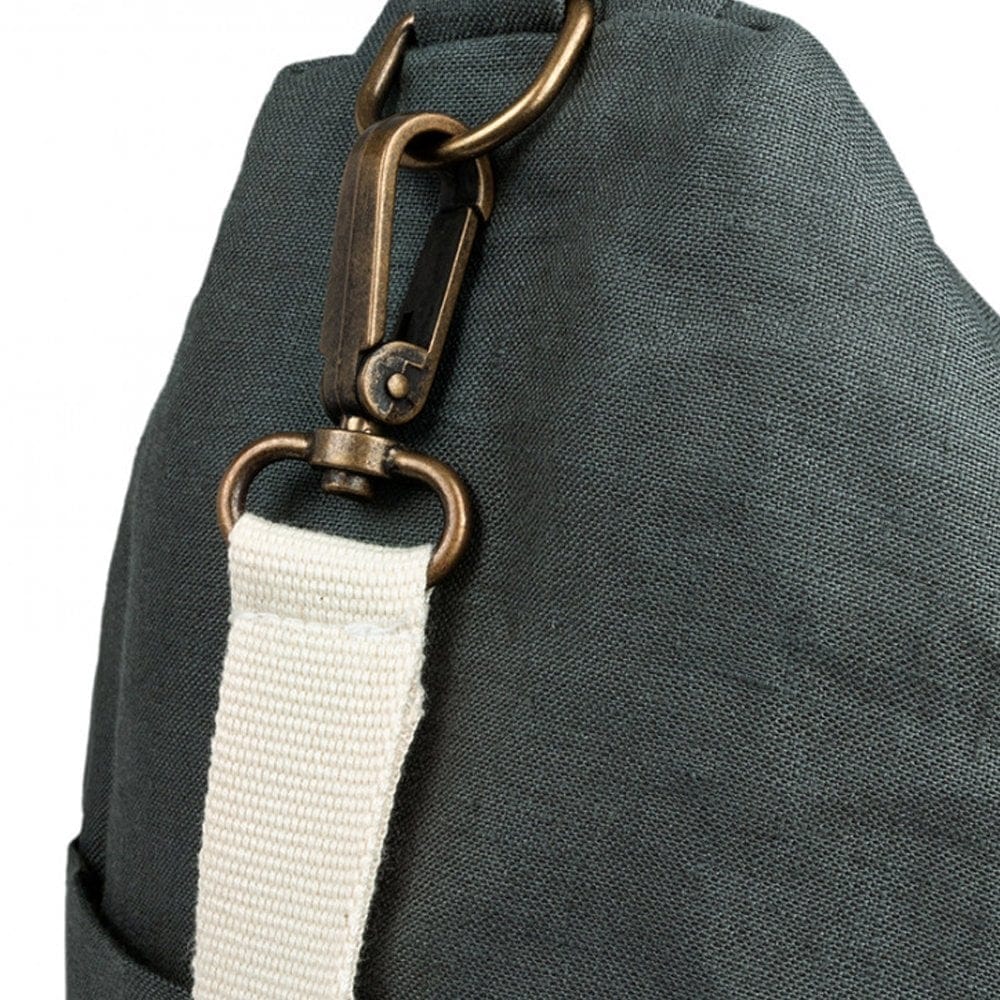 Nobodinoz Changing Bag Lin Francis Linen Stroller Changing Bag (Green Blue)