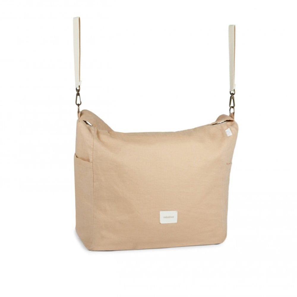 Nobodinoz Changing Bag Lin Francis Linen Stroller Changing Bag (Sand)