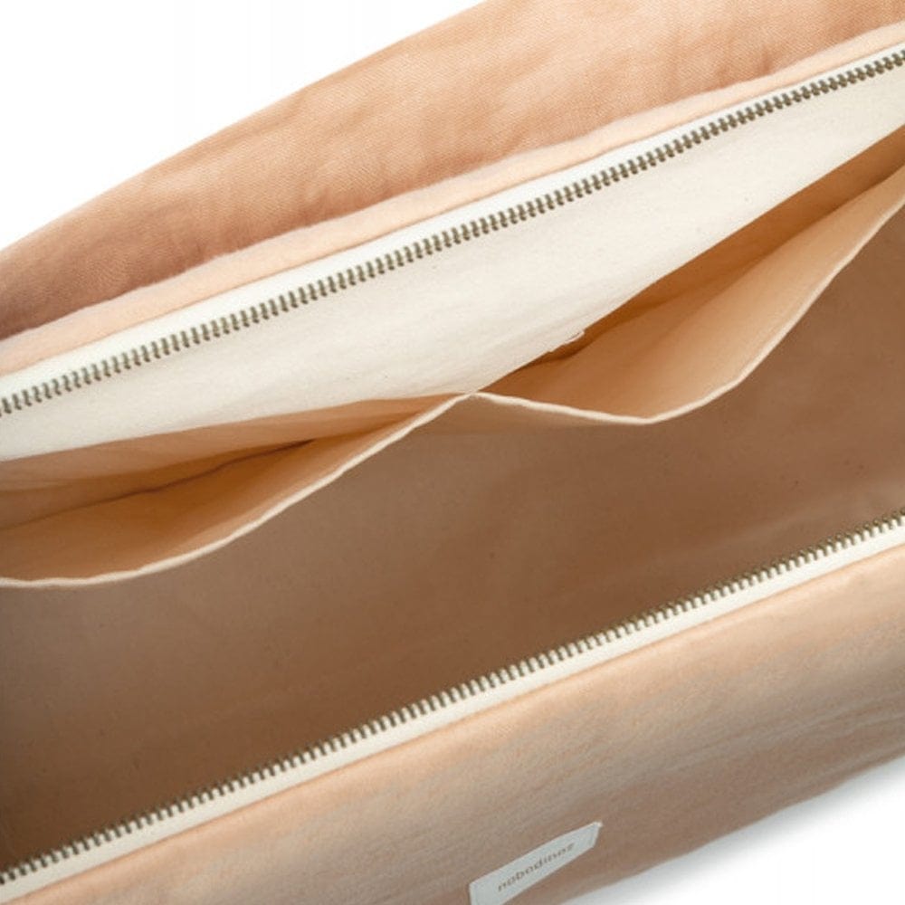 Nobodinoz Changing Bag Lin Francis Linen Stroller Changing Bag (Sand)