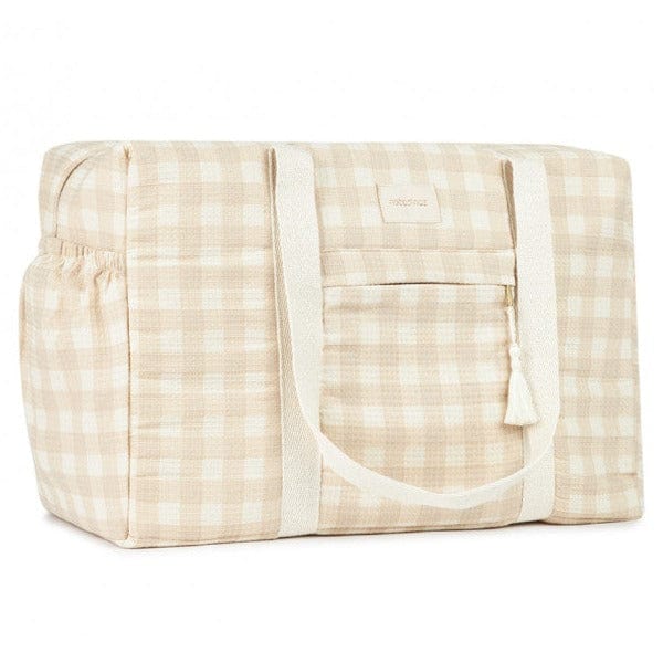 Nobodinoz Changing Bag Opera Waterproof Maternity Bag (Ivory Check)
