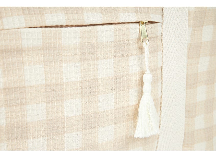 Nobodinoz Changing Bag Opera Waterproof Maternity Bag (Ivory Check)
