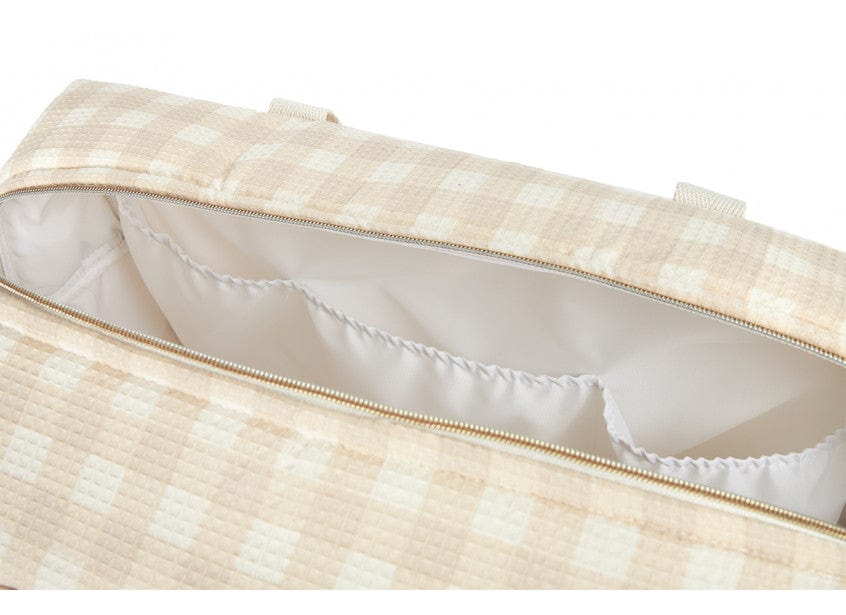 Nobodinoz Changing Bag Opera Waterproof Maternity Bag (Ivory Check)