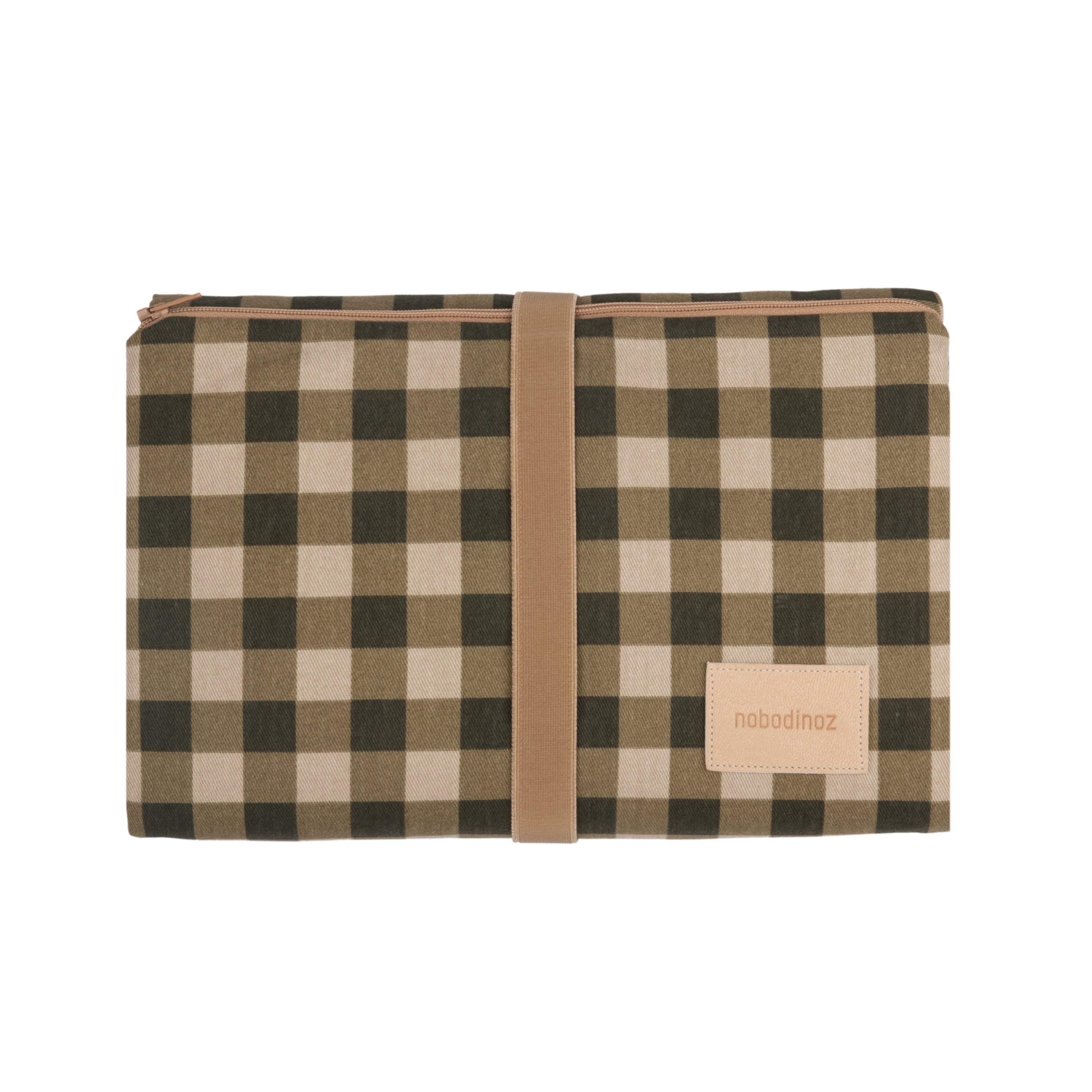 Nobodinoz Changing Mat Hyde Park Waterproof Changing (Green Check)