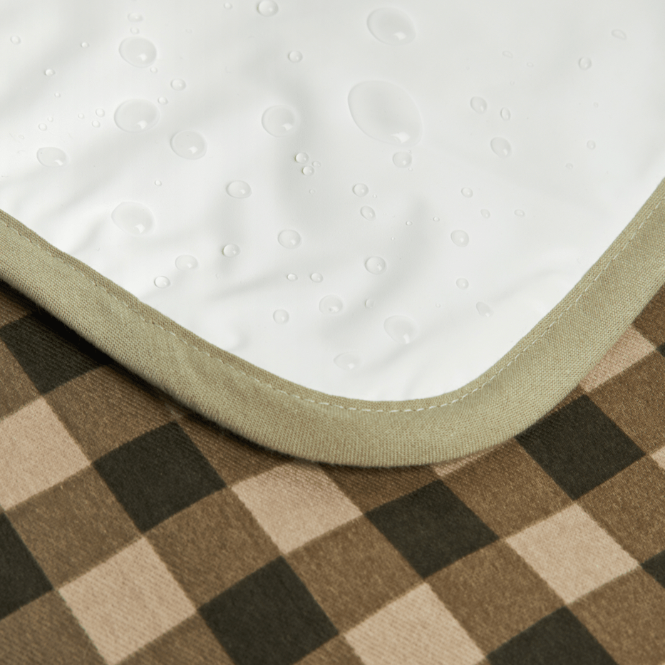 Nobodinoz Changing Mat Hyde Park Waterproof Changing (Green Check)