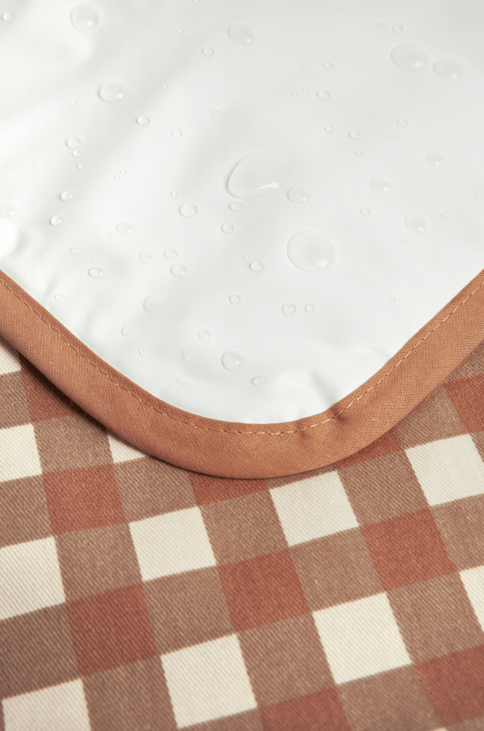 Nobodinoz Changing Mat Hyde Park Waterproof Changing (Terracotta Check)