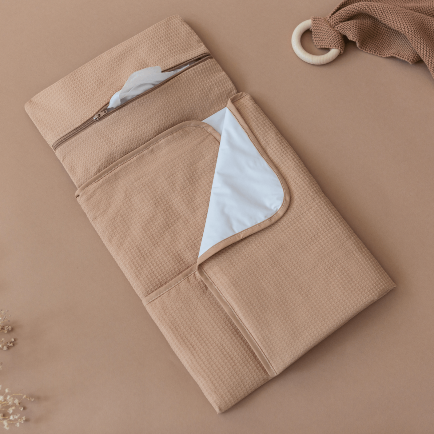 Nobodinoz Changing Mat Motzart Waterproof Changing Pad (Nude)