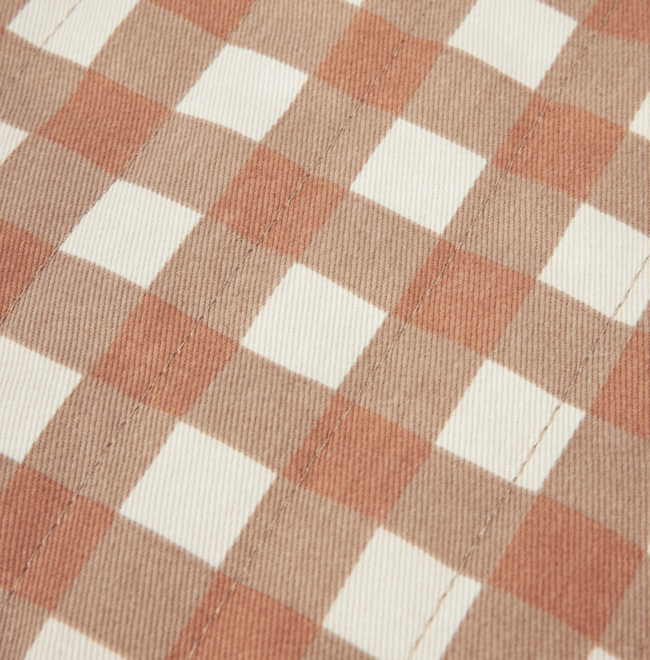 Nobodinoz Stroller Storage Bag Hyde Park Storage Stroller Bag (Terracotta Check)