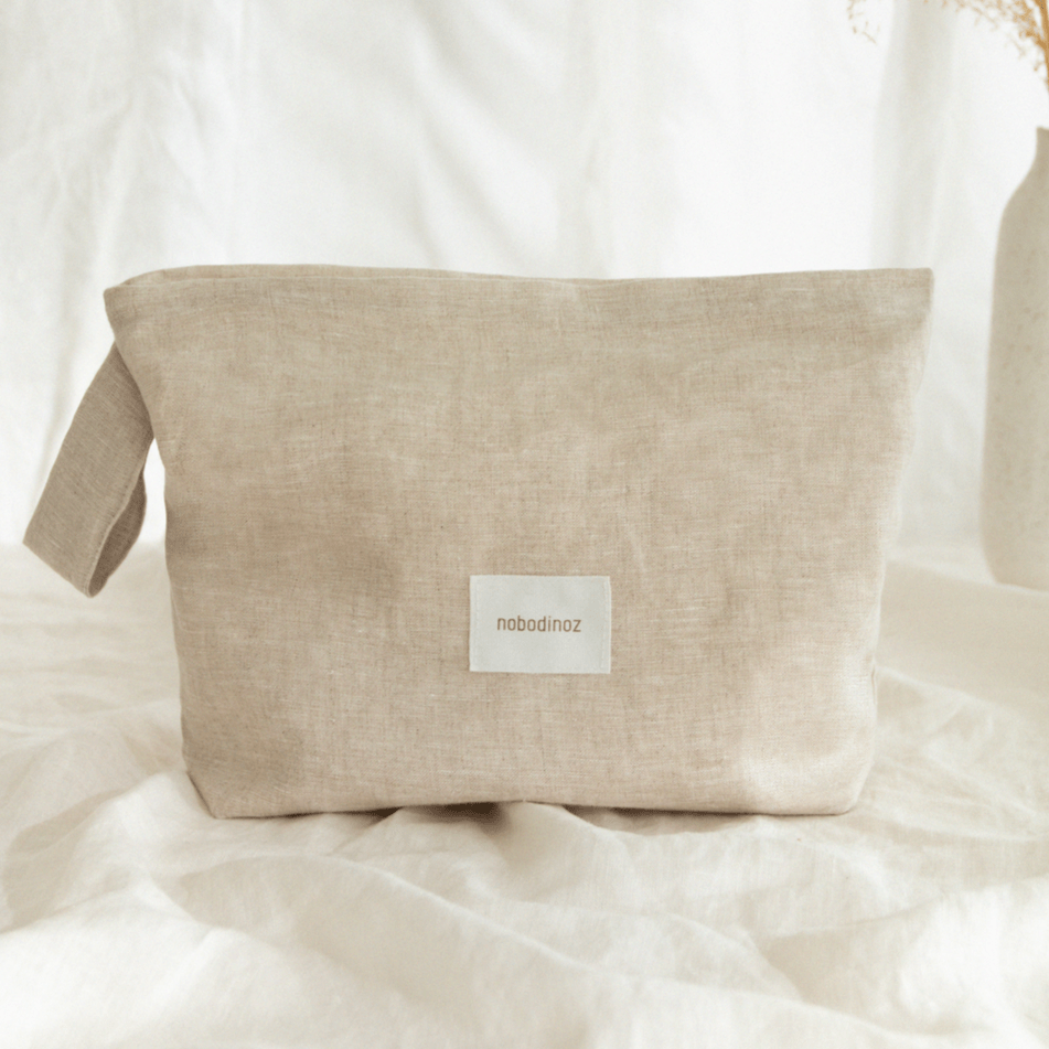 Nobodinoz Vanity Case Lin Francis Vanity Case / Baby Essentials Pouch (Natural / Griege)