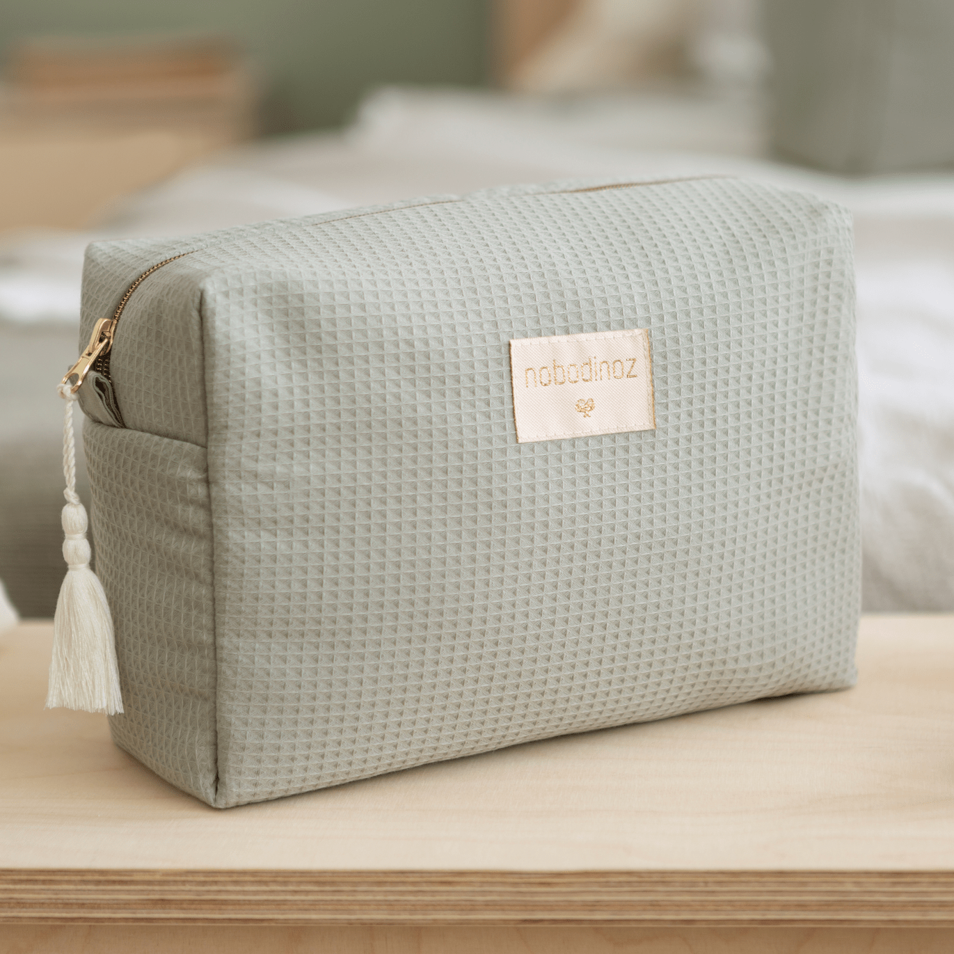 Nobodinoz Vanity Case Waterproof Changing Pouch / Vanity Case (Laurel Green)