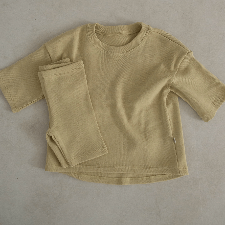 Peekaboo Loungewear set Unisex Loungewear Set (Kahki)