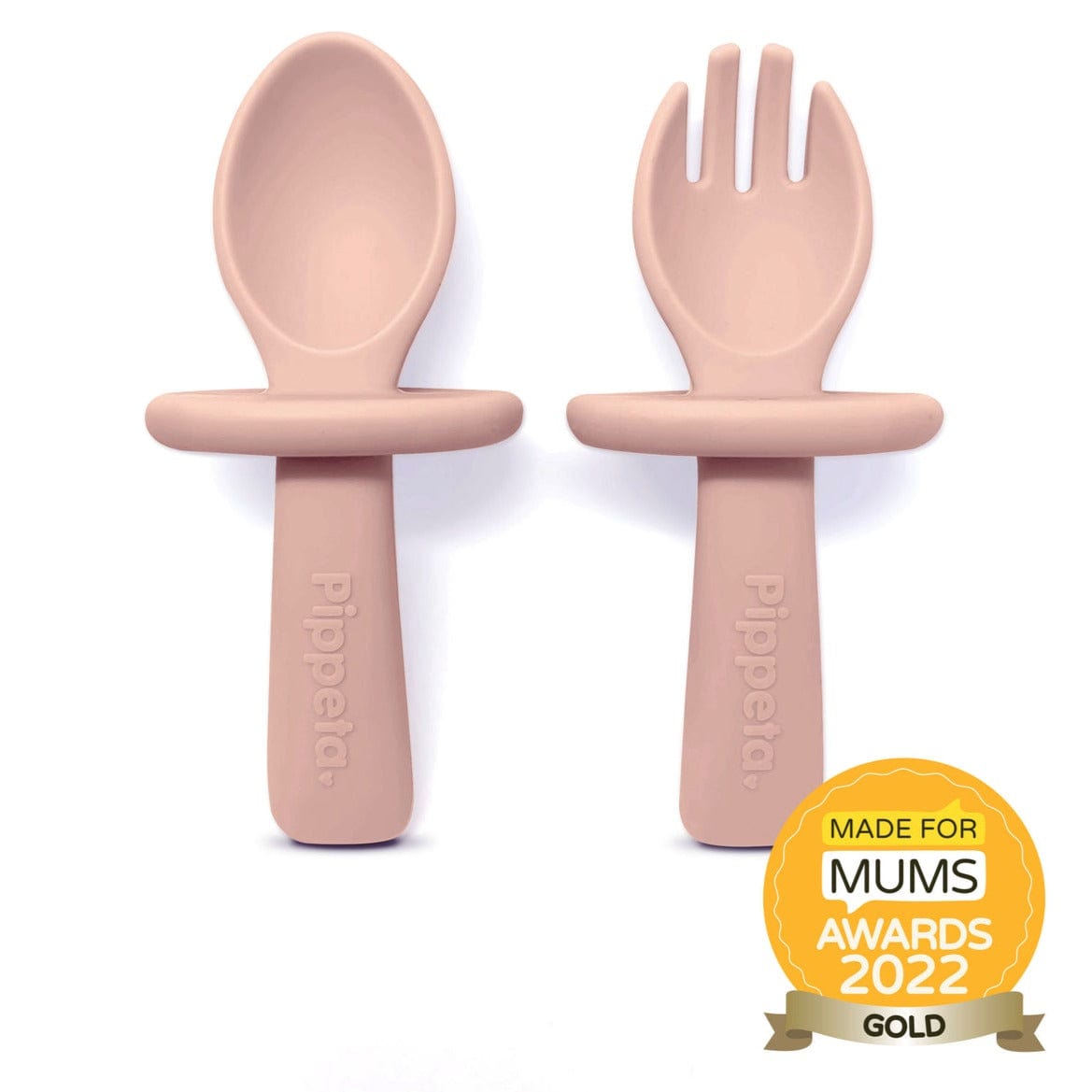 Pippeta Tableware My First Spoon & Fork (Ash Rose)