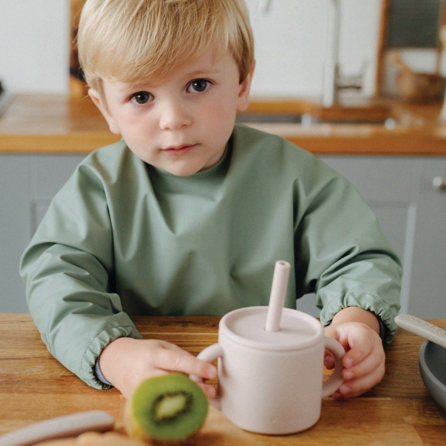 Pippeta Tableware Silicone Cup & Straw (Ash Rose)