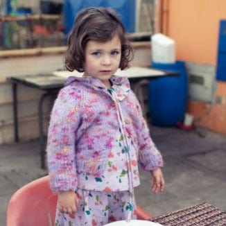 Piupiuchick Jumper Piupiuchick Girls Knitted Cardigan (Multicolour lilac)