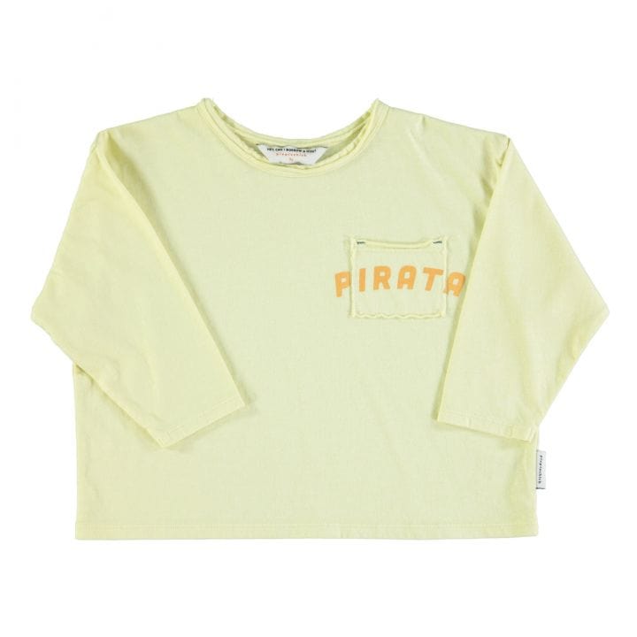 Piupiuchick T-Shirt Piupiuchick Long Sleeve Pirate T-shirt (Lime Green)
